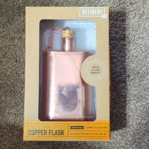 Vintage copper flask new in box Refinery 9 oz